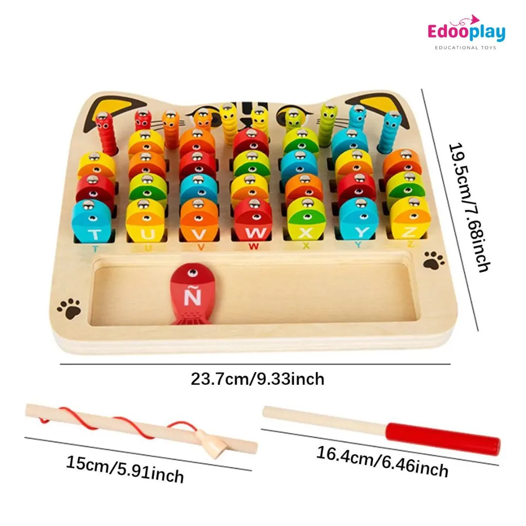 Magnetic Cat Fishing & Bug Catching – ABCD for Kids