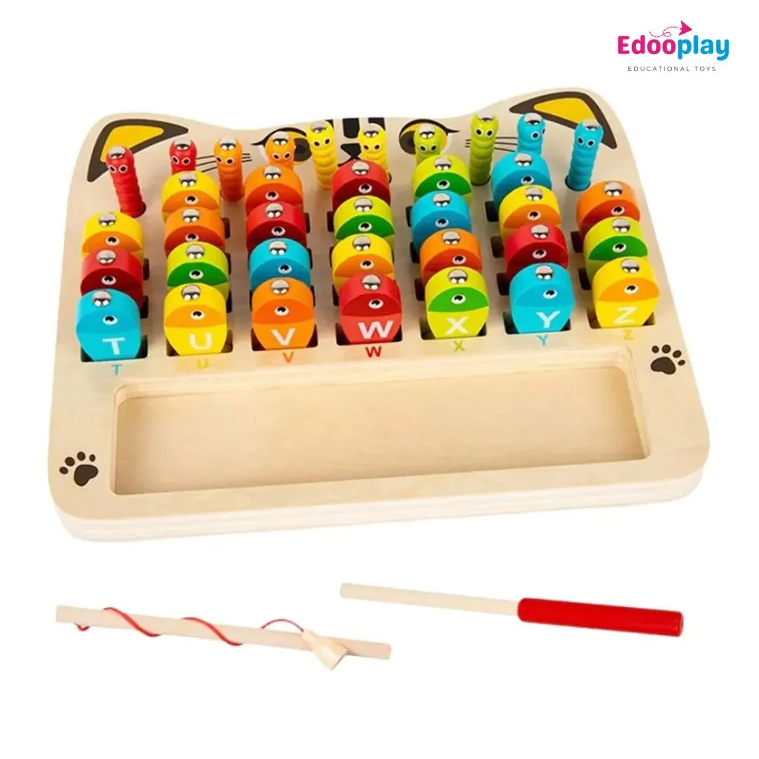 Magnetic Cat Fishing & Bug Catching – ABCD for Kids