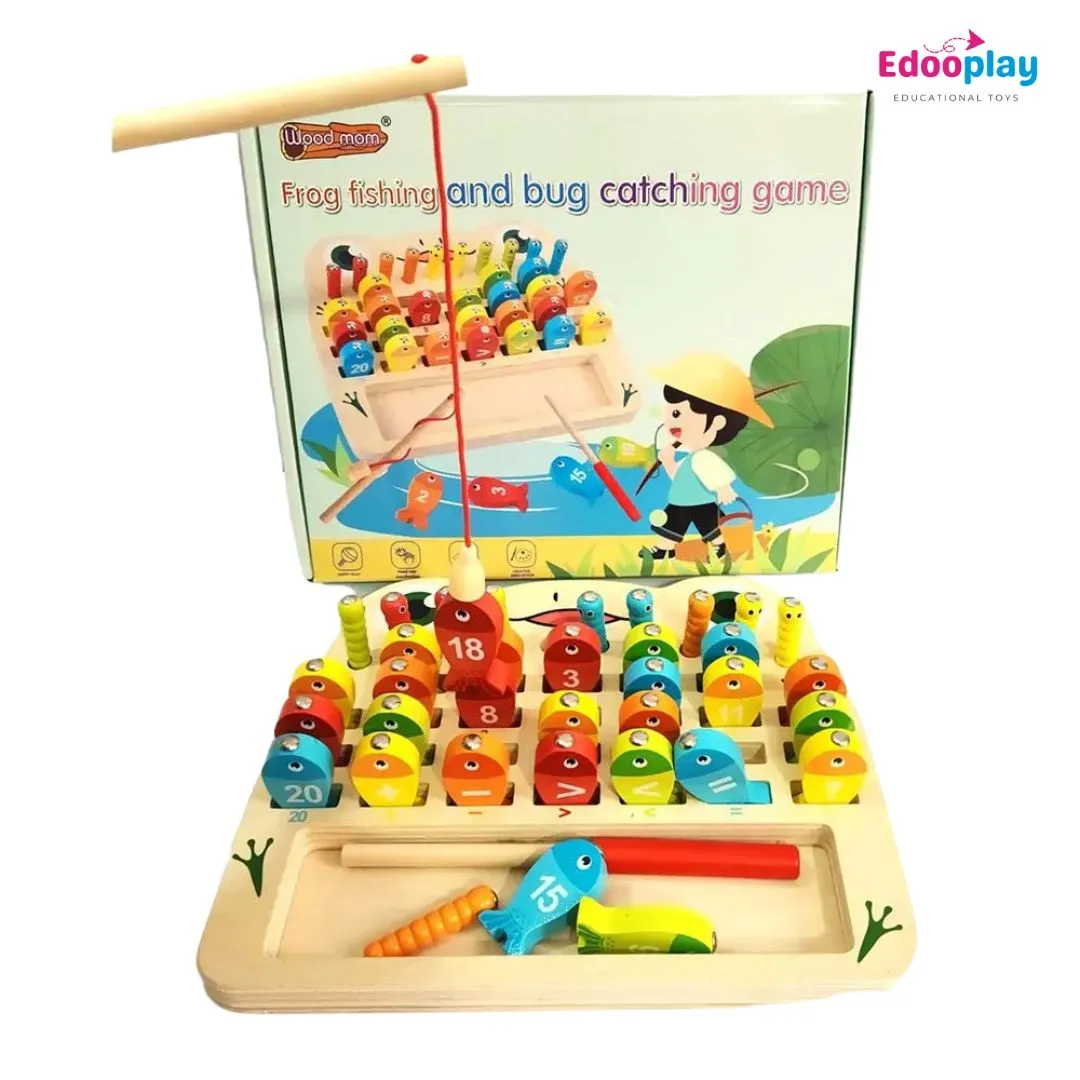 Magnetic Frog Fishing & Bug Catching – 1234 for Kids