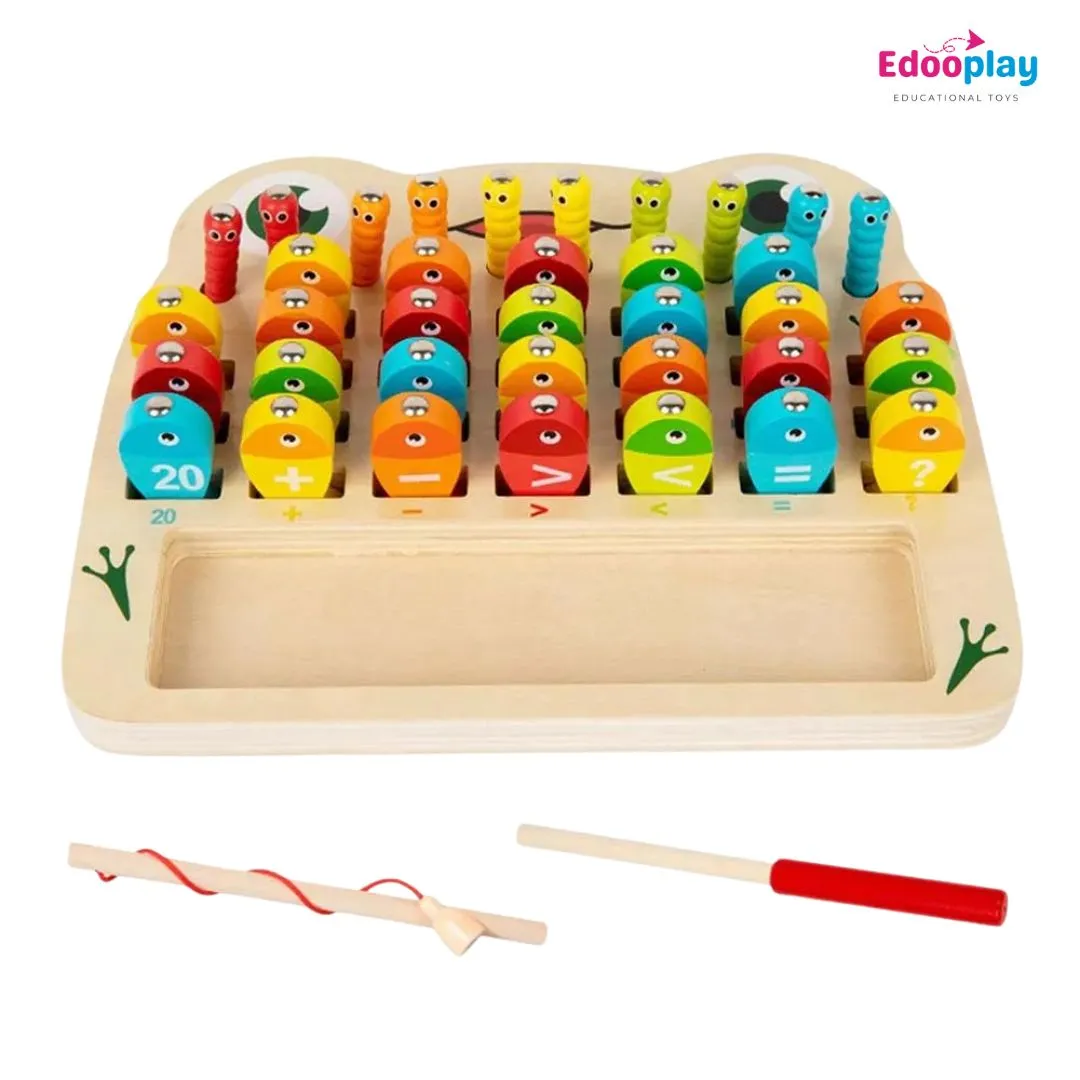 Magnetic Frog Fishing & Bug Catching – 1234 for Kids